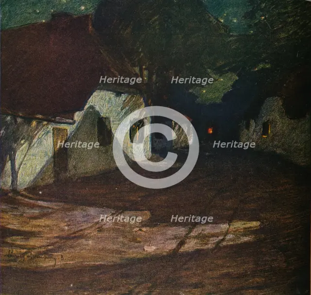 'A Moonlight Night', c1900, (1905). Artist: Ludwig Dettmann.