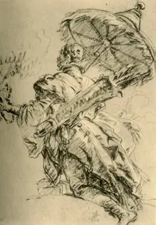 A Moor with Quiver and sunshade 1752, (1928). Artist: Giovanni Battista Tiepolo