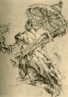 A Moor with Quiver and sunshade 1752, (1928). Artist: Giovanni Battista Tiepolo