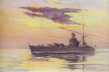 A Modern Battleship 1910. Artist: Constance N Baikie