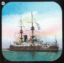 A Modern Battleship -- H.M.S. Jupiter c1900. Creator: Unknown