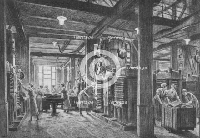 'A Modern Oil Seed Crushing Plant', c1918, (1918). Artist: Gunning King.