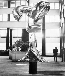A modern stainless steel sculpture, London, c1969. Creator: Unknown