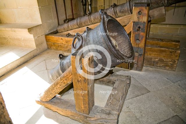A mortar in the Royal Artillery Hall in the Alcazar of Segovia, Segovia, Spain, 2007. Artist: Samuel Magal