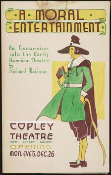 A Moral Entertainment, Boston, 1938. Creator: Unknown