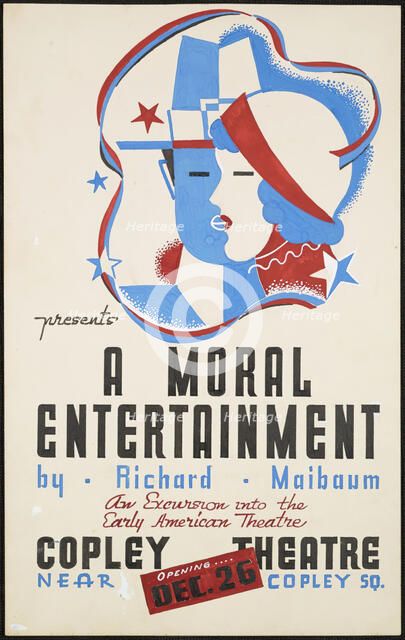 A Moral Entertainment, Boston, 1938. Creator: Unknown.