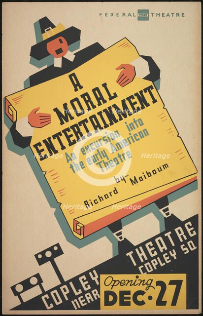 A Moral Entertainment, Boston, 1938. Creator: Unknown.