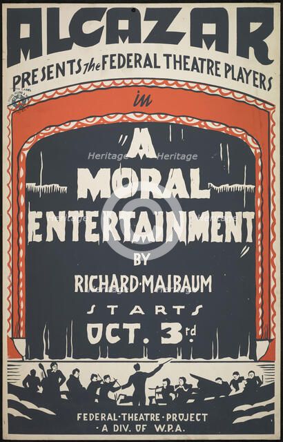 A Moral Entertainment, San Francisco, 1938. Creator: Unknown.