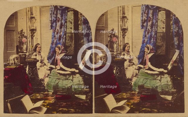 A Morning Call, June 2, 1857. Creators: London Stereoscopic & Photographic Co, Joseph John Elliott.