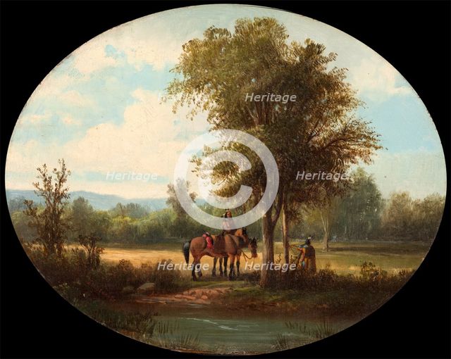 A Morning in Milk River Valley, c1870. Creator: John Mix Stanley.