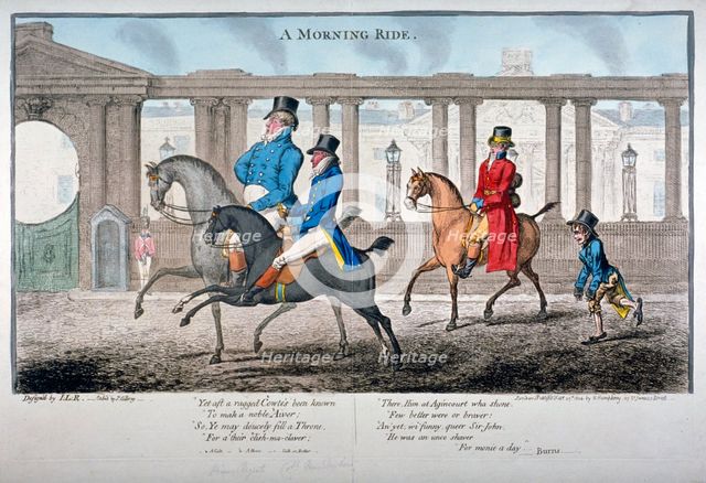 'A Morning Ride', 1804. Artist: James Gillray