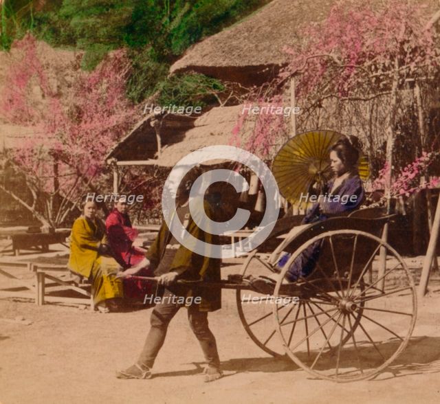 'A Morning Ride in a Jinrikisha, Sugita, Japan', 1896. Artist: Unknown.