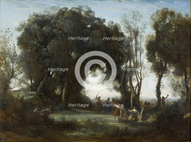 A Morning. The dance of the Nymphs, 1850. Artist: Corot, Jean-Baptiste Camille (1796-1875)