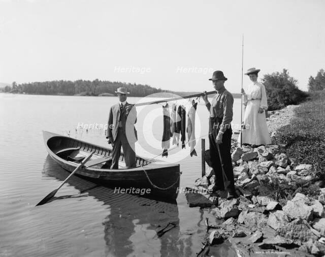 A Morning's catch in the Adirondacks, c1903. Creator: Unknown.