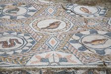 A mosaic floor in the House of the Amphitheatre, Merida, Spain, 2007. Creator: Samuel Magal