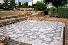 A mosaic floor in the House of the Amphitheatre, Merida, Spain, 2007. Creator: Samuel Magal