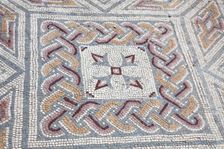 A mosaic floor in the House of the Swastika Cross, Conimbriga, Portugal, 2009. Creator: Samuel Magal