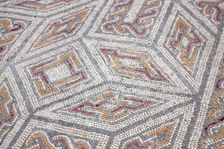 A mosaic floor in the House of the Swastika Cross, Conimbriga, Portugal, 2009. Creator: Samuel Magal