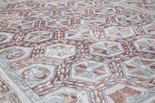 A mosaic floor in the House of the Swastika Cross, Conimbriga, Portugal, 2009. Creator: Samuel Magal
