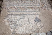 A mosaic floor in the House of the Swastika Cross, Conimbriga, Portugal, 2009. Creator: Samuel Magal