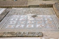 A mosaic in House 2, Italica, Spain, 2007. Creator: Samuel Magal