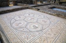 A mosaic in House 3, Italica, Spain, 2007. Creator: Samuel Magal