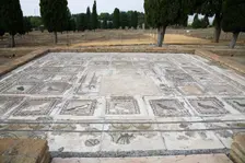 A mosaic in House 4, Italica, Spain, 2007. Creator: Samuel Magal