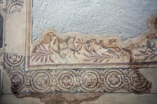 A mosaic in the Roman Forum of Mertola, Portugal, 2009. Creator: Samuel Magal