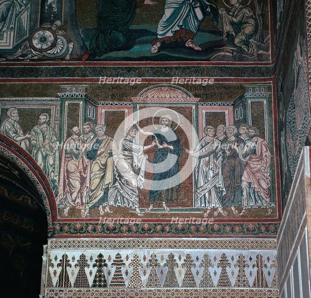 A mosaic of Doubting Thomas, 12th century. Artist: Unknown