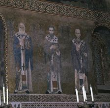 A mosaic showing the Fathers of the Church, 12th century