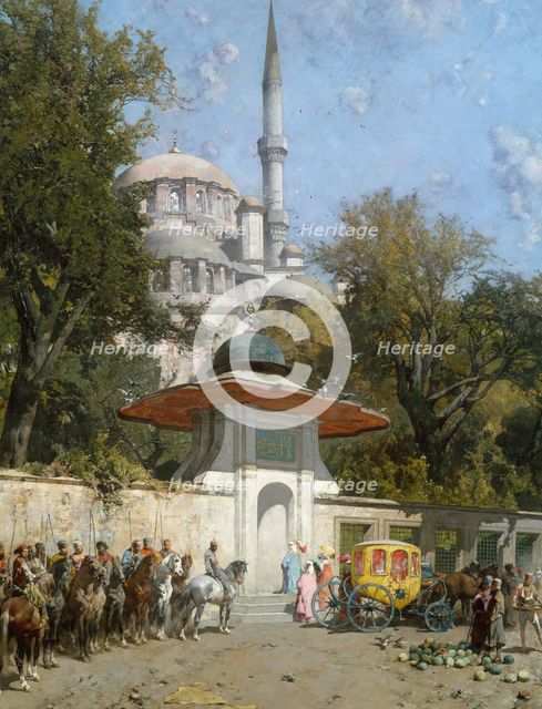 A Mosque, 1872. Creator: Alberto Pasini.
