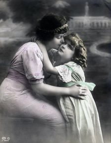 A mother and her little daughter, c1910. Creator: Unknown