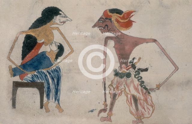 A mother suckling her child, 19th century?  Creator: Unknown.