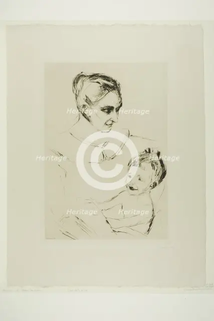 A Mother's Joy, 1902. Creator: Edvard Munch.