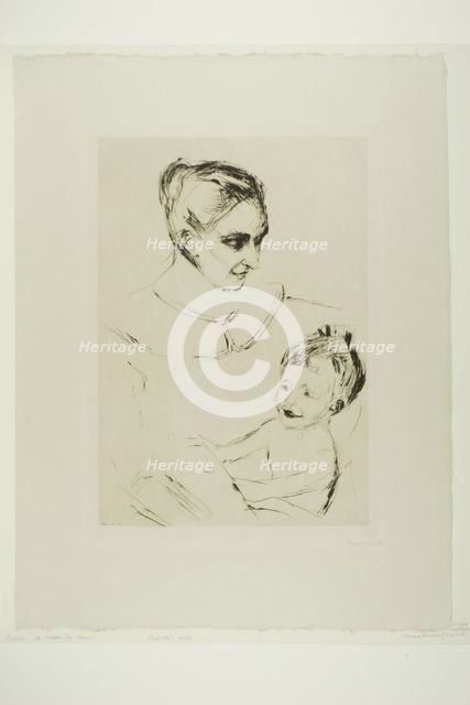 A Mother's Joy, 1902. Creator: Edvard Munch.