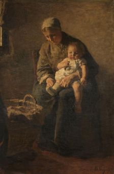 A Mother with her Child, c.1880-c.1899. Creator: Albert Neuhuys