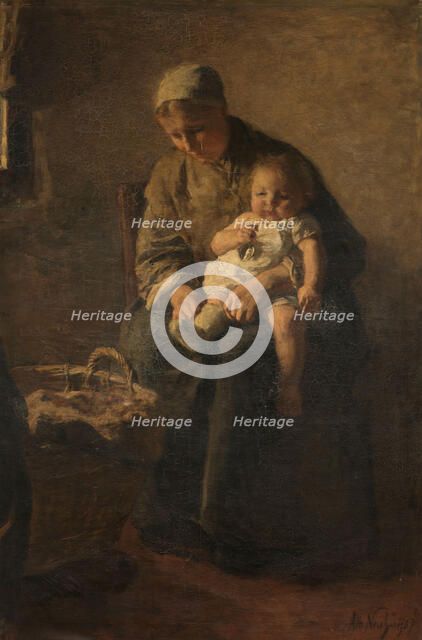 A Mother with her Child, c.1880-c.1899. Creator: Albert Neuhuys.