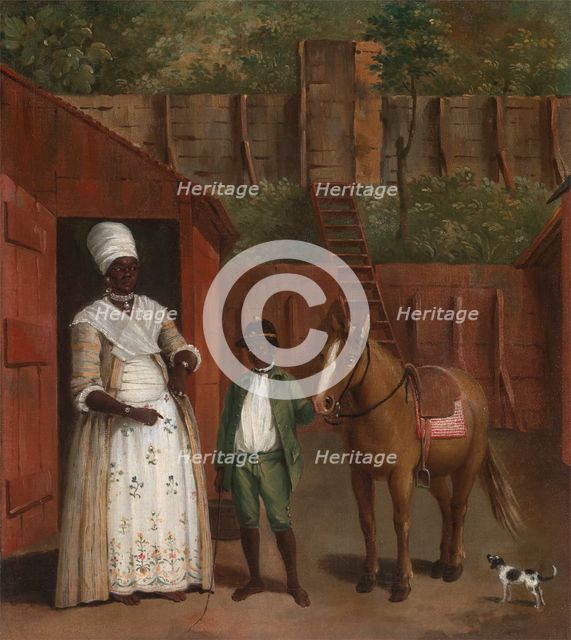 A Mother with her Son and a Pony, ca. 1775. Creator: Agostino Brunias.