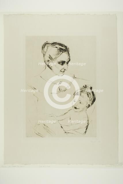 A Mother's Joy, 1902. Creator: Edvard Munch.