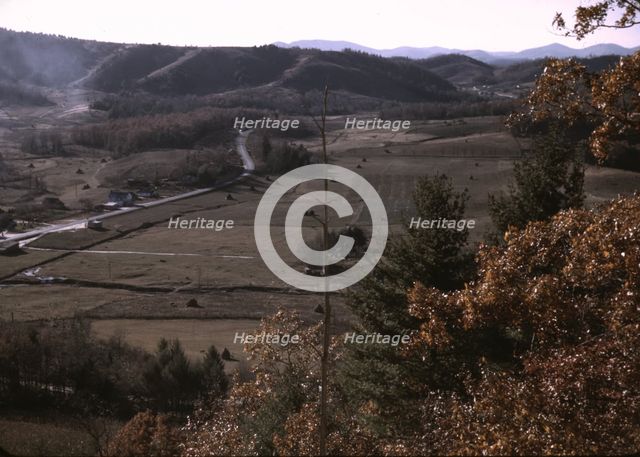 A mountain farm along the Skyline Drive in Virginia, ca. 1940. Creator: Jack Delano.
