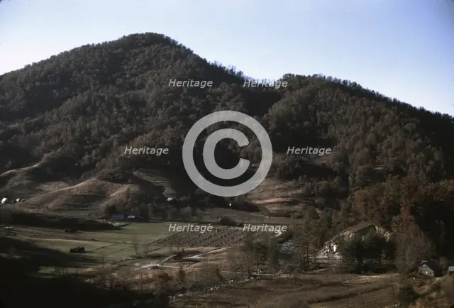 A mountain farm along the Skyline Drive in Virginia, ca. 1940. Creator: Jack Delano.