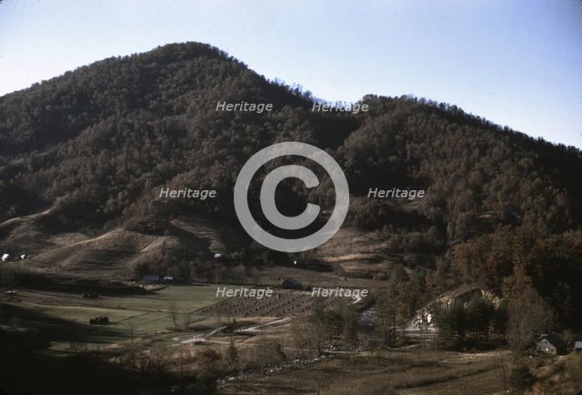 A mountain farm along the Skyline Drive in Virginia, ca. 1940. Creator: Jack Delano.