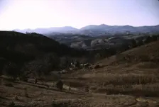 A mountain farm along the Skyline Drive in Virginia, ca. 1940. Creator: Jack Delano