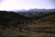 A mountain farm along the Skyline Drive in Virginia, ca. 1940. Creator: Jack Delano