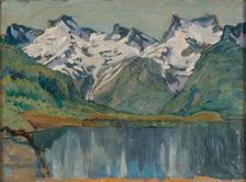 A Mountain Lake. Study from North Norway, c1900s. Creator: Anna Katarina Boberg