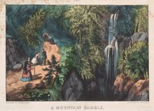 A Mountain Ramble, c. 1872-74. Creator: James Merritt Ives (American, 1824-1895), and ; Nathaniel Currier (American, 1813-1888)