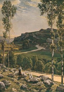 A Mountain Road in Provence 1904, (c1930). Creator: Herbert Edwin Pelham Hughes-Stanton