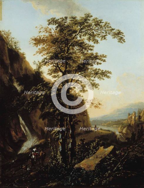 A mountainous landscape, c1650-1692. Creator: Willem de Heusch.