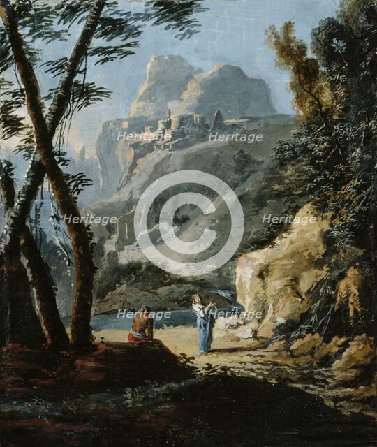 A mountainous landscape, c1700-1730. Creator: Marco Ricci.