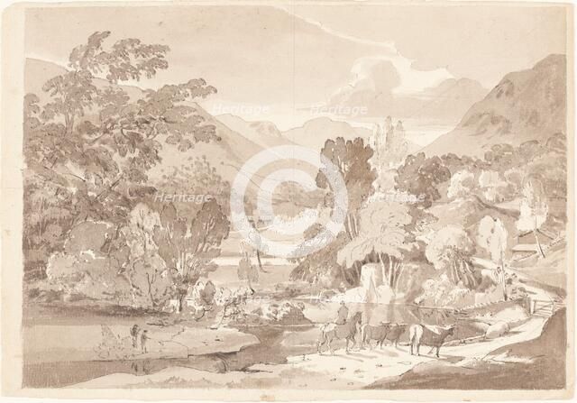 A Mountainous Landscape, first half 19th century. Creator: Unknown.